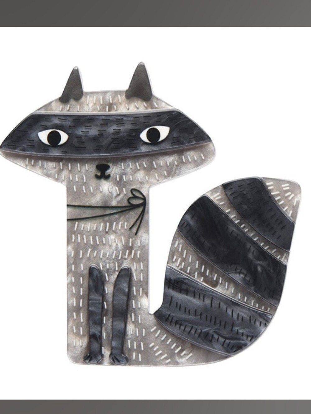 Erstwilder Sunday Raccoon Brooch (No Box Or Storycard)